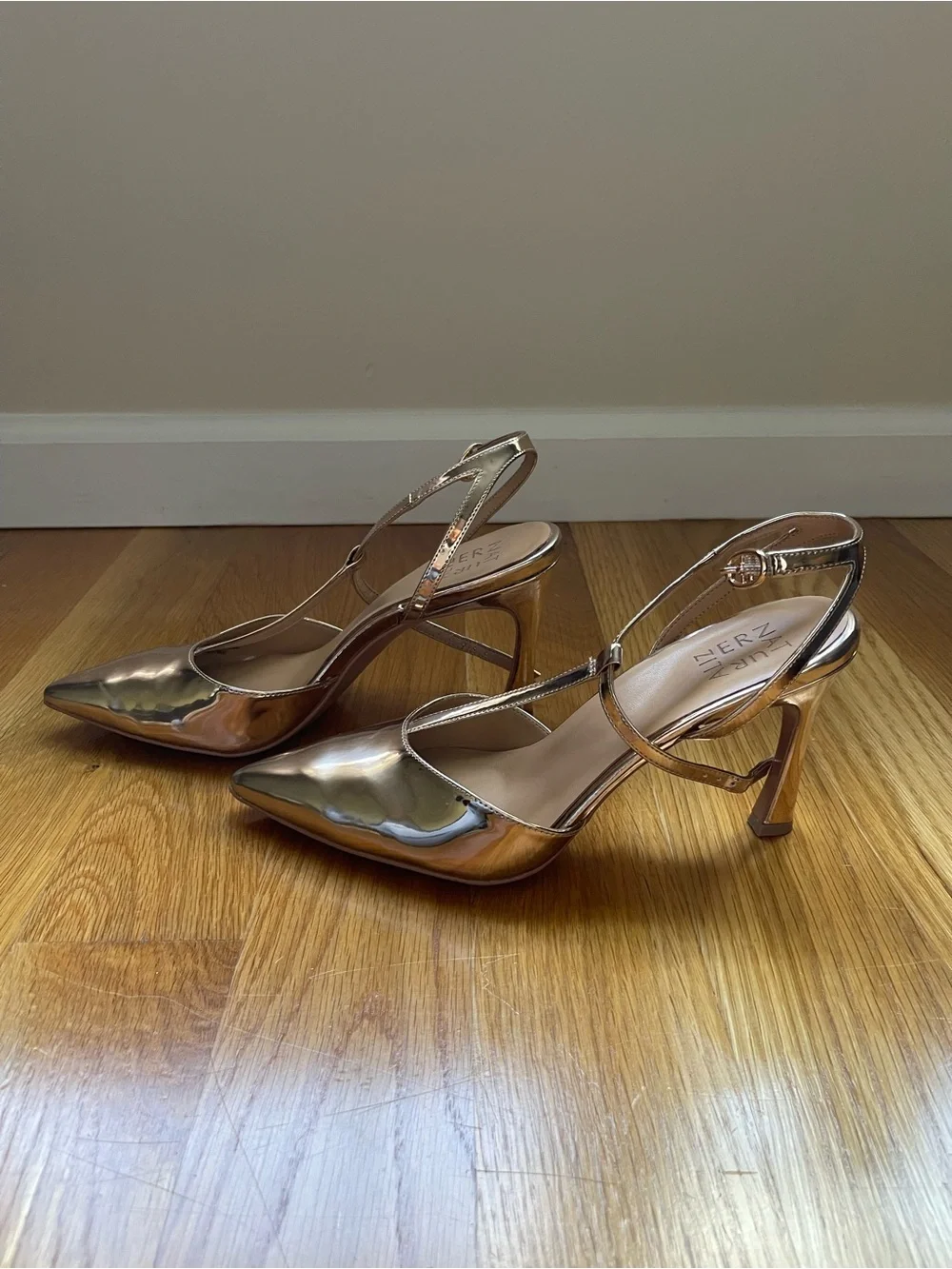 Naturalizer Astrid T-Strap Pointed Toe Dress Pumps – Rose Gold – Size 8.5 – NWT